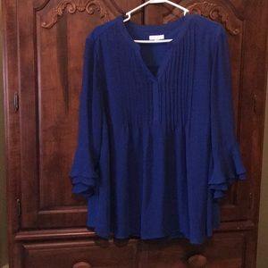 Ladies royal blue blouse